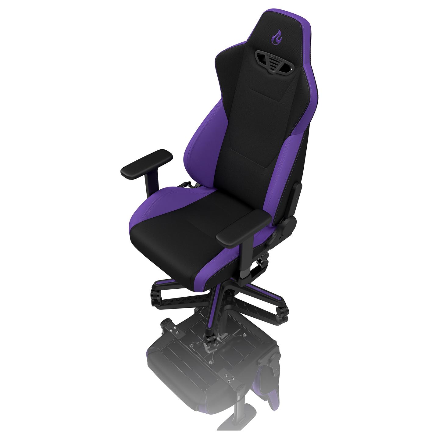Karrige Gaming Nitro Concepts S300 / Mbështetëse krahu 3D / Mbështetëse koke / Mbështetje për mes / 135 kg – Vjollcë/Zezë - 9