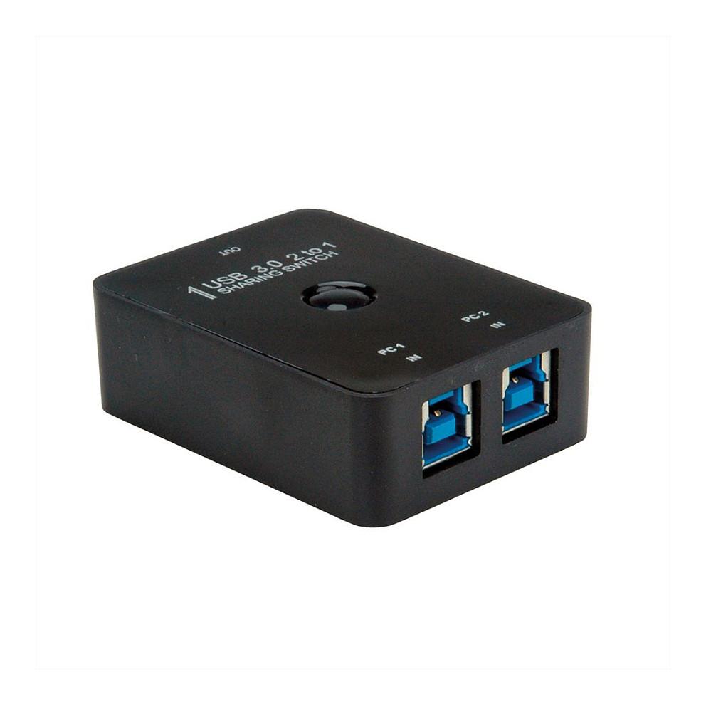 Switch USB VALUE 14.99.2015, USB 3.2 Gen 1, 2 porta, 5 Gbps - Zezë - 5