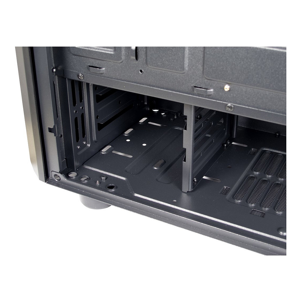 Kasë PC Inter-Tech IT-3306 Cavy / Midi Tower / ATX / 1x 120mm ARGB Fan / 2x 3.5" + 2x 2.5" Bay / Acrylic Side Panel - Zezë - 9