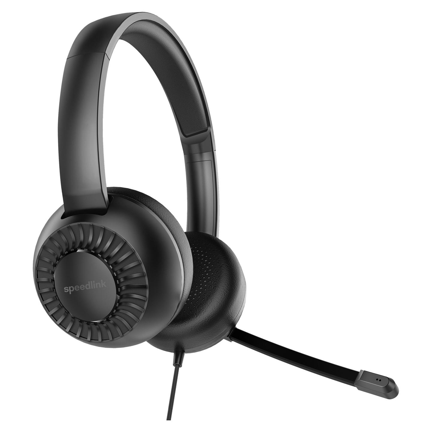 Kufje me kabllo Speedlink METIS / On-Ear / 3.5mm / Y-Adapter / Stereo / 40mm / 20-20000Hz / Mikrofon / 1.8m - Zezë - 3