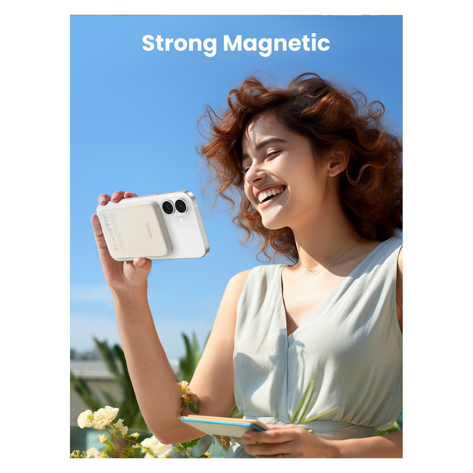 Powerbank UGREEN 25207 / 5.000mAh / USB-C 15W / Wireless 7.5W / Magnetic - 6
