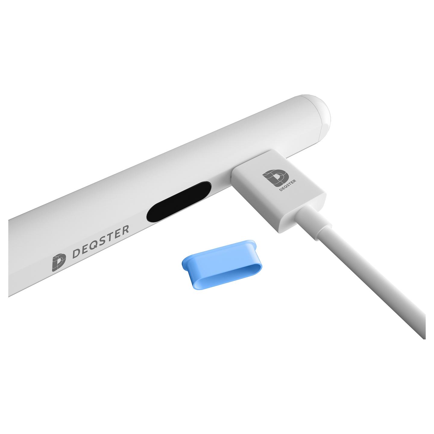 Laps DEQSTER Pencil C1 80-3000 / USB-C / Palm Rejection / Tilt Detection / Deri 18 Orë - Bardhë - 3
