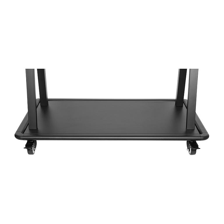Mbajtëse për Monitor LogiLink BP0085, 60–105", VESA deri në 1000×600mm, 150kg, Lartësi e Rregullueshme, 4 Rrota me Bllokim - Zezë - 8