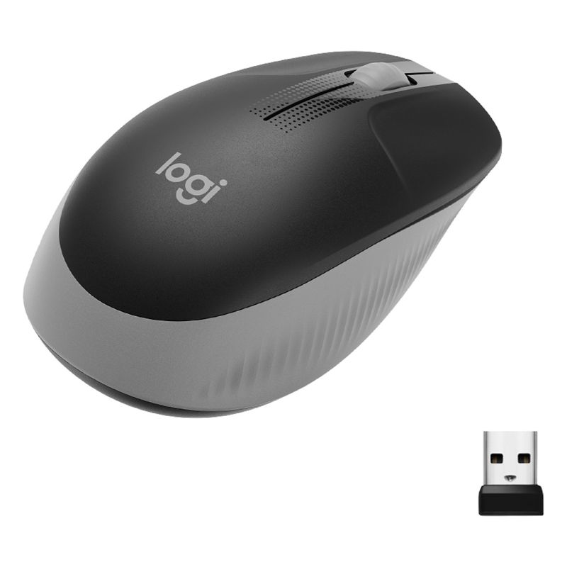 Maus pa kabllo Logitech M190 Wireless – 1000 DPI, 2.4GHz, USB Nano Receiver, 3 Butona, Optik, Gri