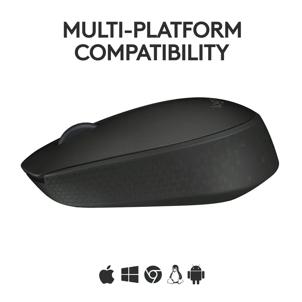 Logitech M171 Wireless Maus – 1000 DPI, 3 Butona, 2.4GHz, USB Nano Receiver – Zezë/Hiri - 2