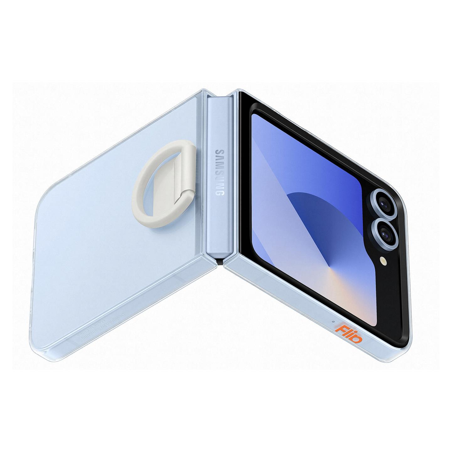 Aksesorë për telefon Samsung Clear Case with Ring / Galaxy Z Flip6 / Galaxy Z Flip7 FE / Unazë - Transparent - 2