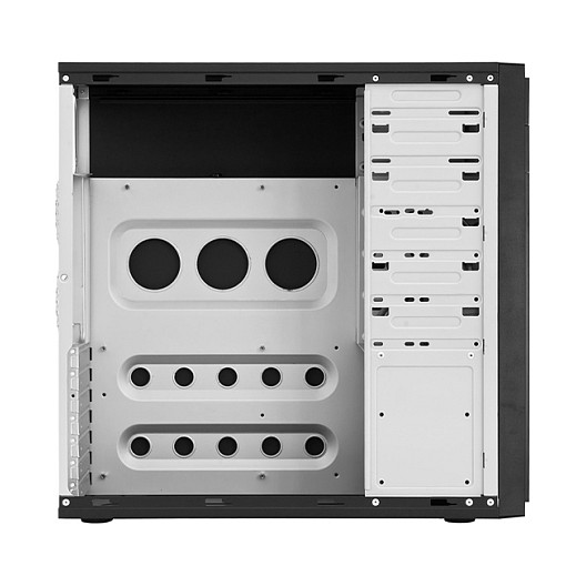 Kasë PC Chieftec HQ-01B-OP / Midi Tower / ATX / Fan 80/120mm / HDD 3.5" - Zezë - 4