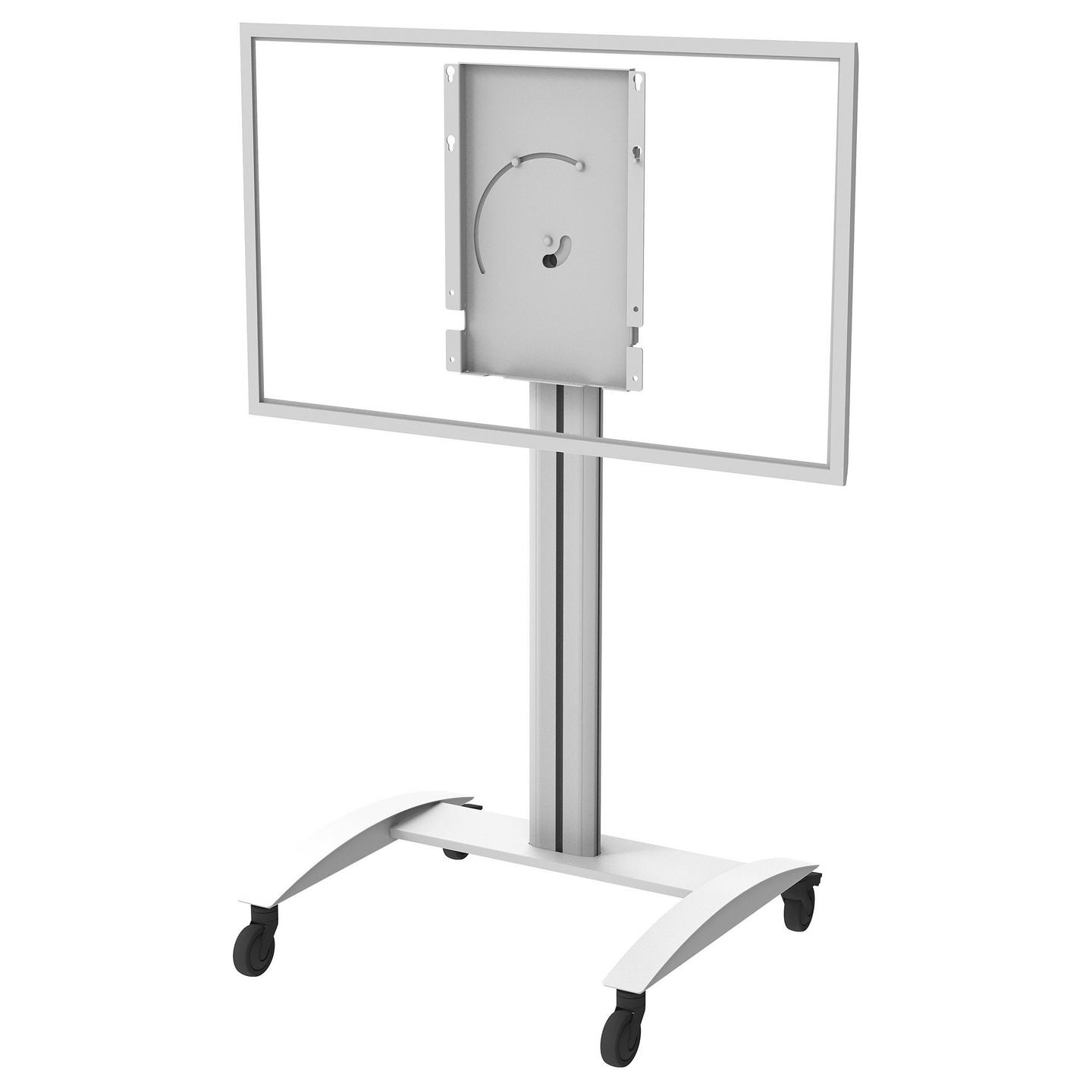 Mbajtëse për TV Peerless-AV SR560-FLIP2 / 55–65" / deri 41kg / VESA 400x400 / Rrotulluese 90° / Lartësi e Rregullueshme / Me Rrota - Bardhë - 2