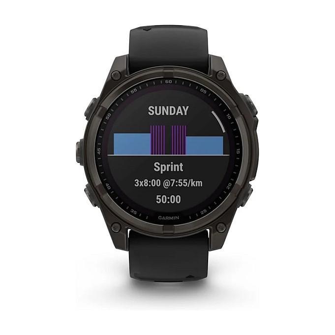 Orë e mençur Garmin fēnix 8 Solar Sapphire, 47mm, GPS Multi-Band, 32GB - Zezë/Hiri - 4