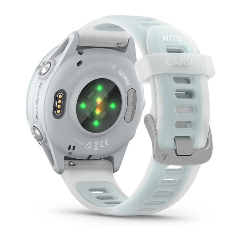 Orë e mençur Garmin Forerunner 570, 42 mm, AMOLED, GPS Multi-Band, Garmin Pay, 8GB – Bardhë/Blu - 7