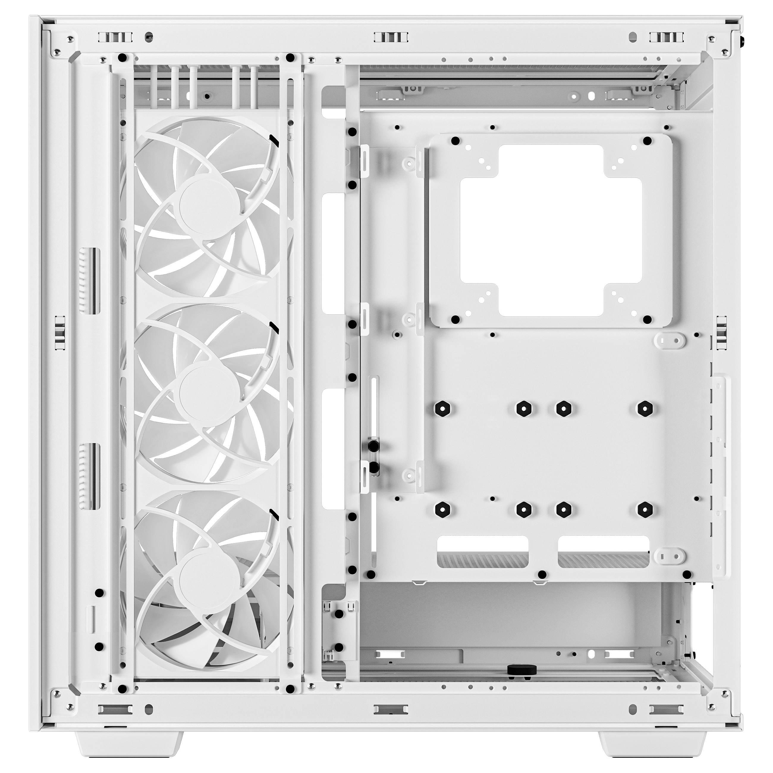 Kasë PC DeepCool Morpheus / Tower / E-ATX / 3x 120mm + 3x 140mm + 2x 180mm + 2x 200mm Fan Support / Tempered Glass / 420mm Radiator / ARGB / Digital Display - Bardhë - 6