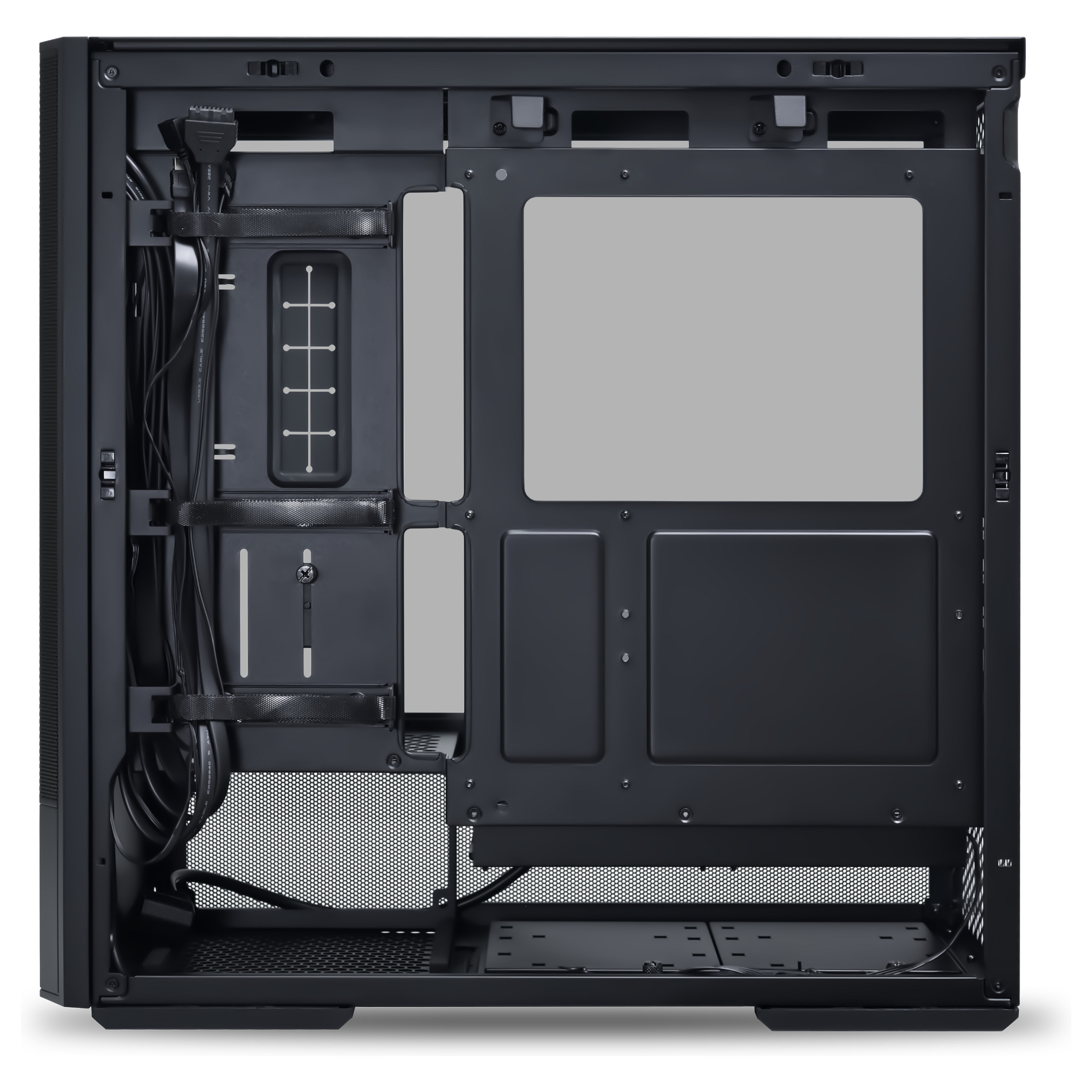 Kasë Lian Li LANCOOL 207 / Midi Tower / ATX / 2x 140mm ARGB + 2x 120mm PWM Fan / Tempered Glass - Zezë - 4