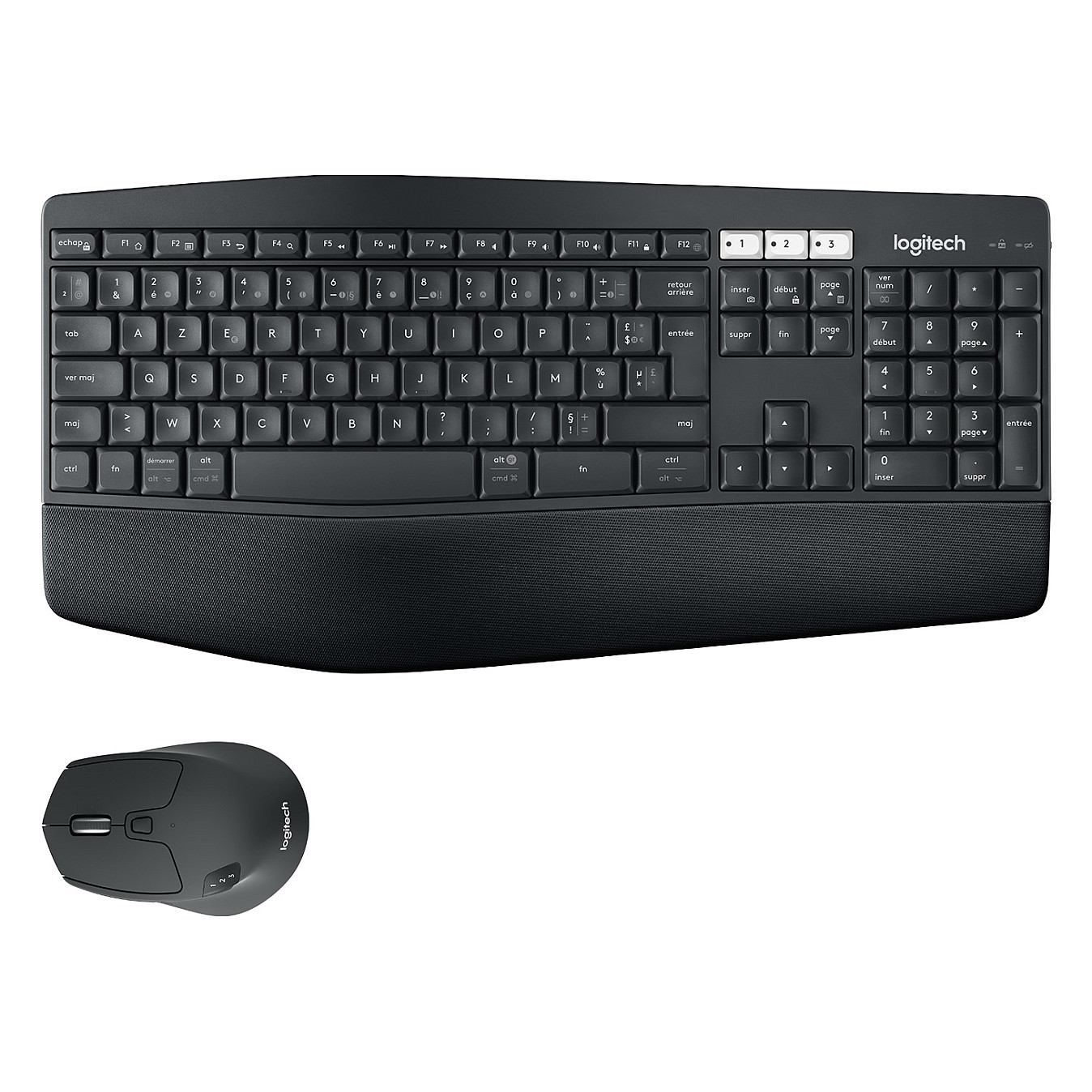 Combo (TastierĂ«&Maus) Logitech MK850 Performance Wireless Combo / Bluetooth + USB Unifying / 101 Taste / 8 Butona / Advanced Optical Tracking â ZezĂ« - 2