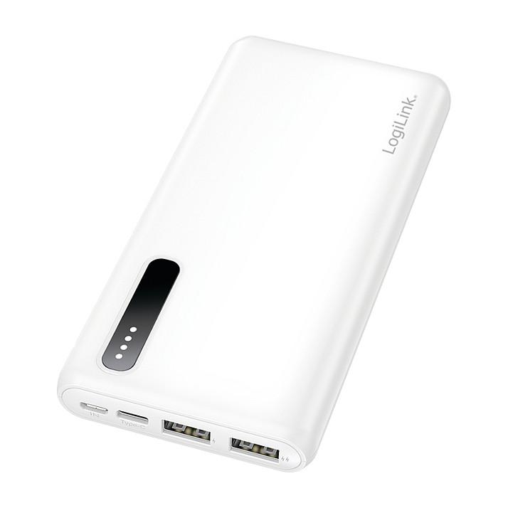 Powerbank LogiLink PA0311W / 8.000mAh / 12W / 2x USB-A / Li-Po - Bardhë - 6