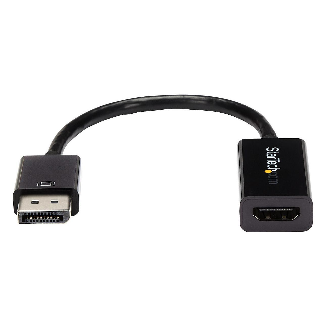Kabllo DisplayPort StarTech.com DP2HD4KS / DisplayPort në HDMI / 0.15m / DisplayPort 1.2 / HDMI 1.4 / 4K 30Hz - Zezë - 3