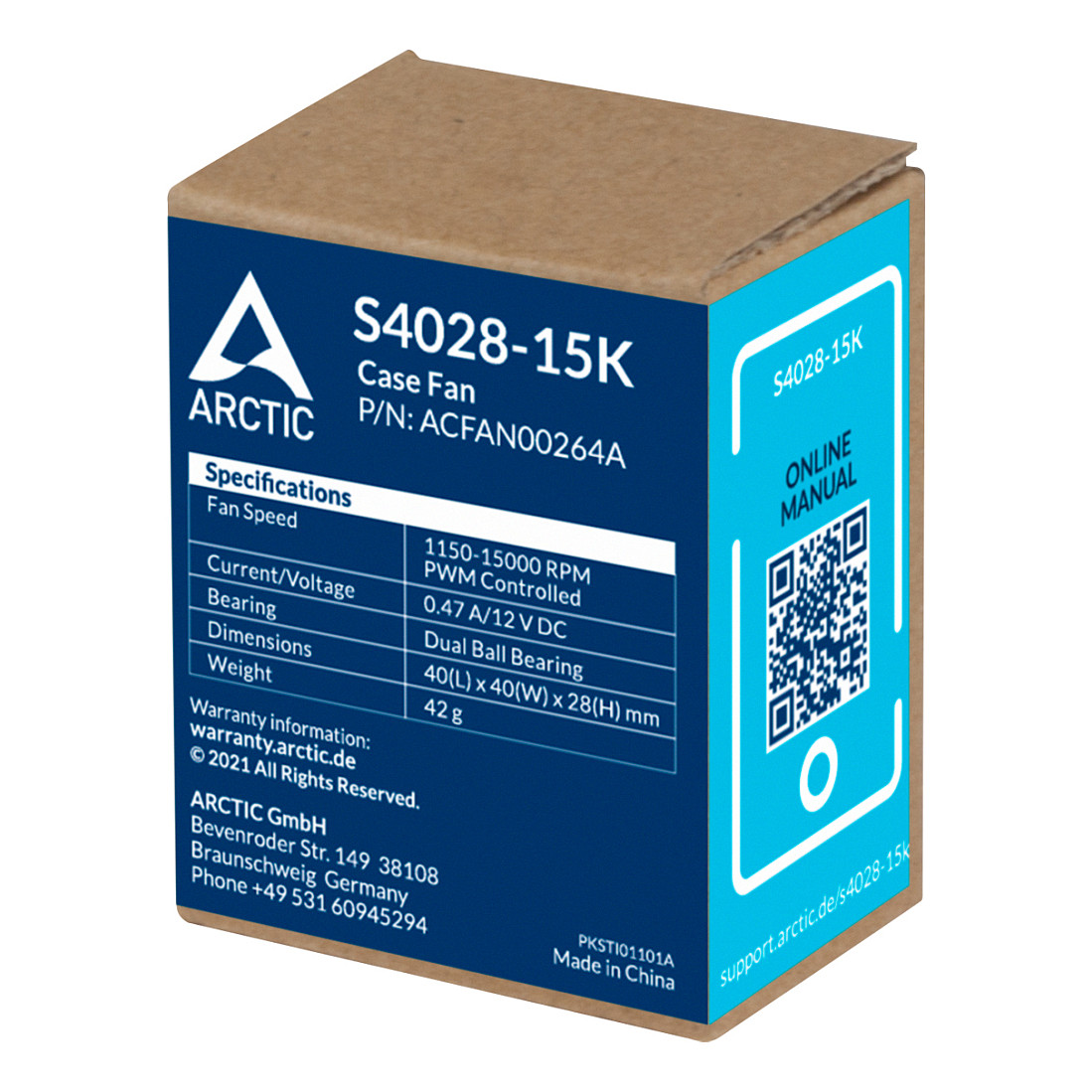 Ftohës për Server/Kasë ARCTIC S4028-15K / 40mm / 15000 RPM / PWM – Zezë - 7