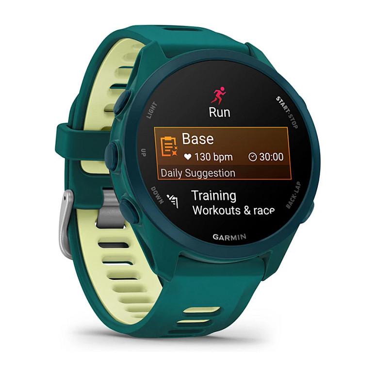 Orë e mençur Garmin Forerunner 170 Music, 42.6mm, 1.2", AMOLED, GPS, Muzikë – Gjelbër/Verdhë - 2
