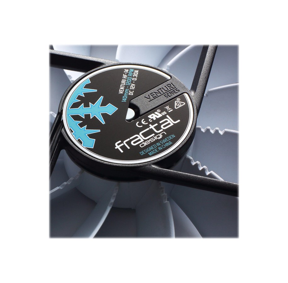 Ftohës për Kasë Fractal Design Venturi HF-14 / 140mm / 850-1200 RPM / 3-Pin – Zezë/Hiri - 4