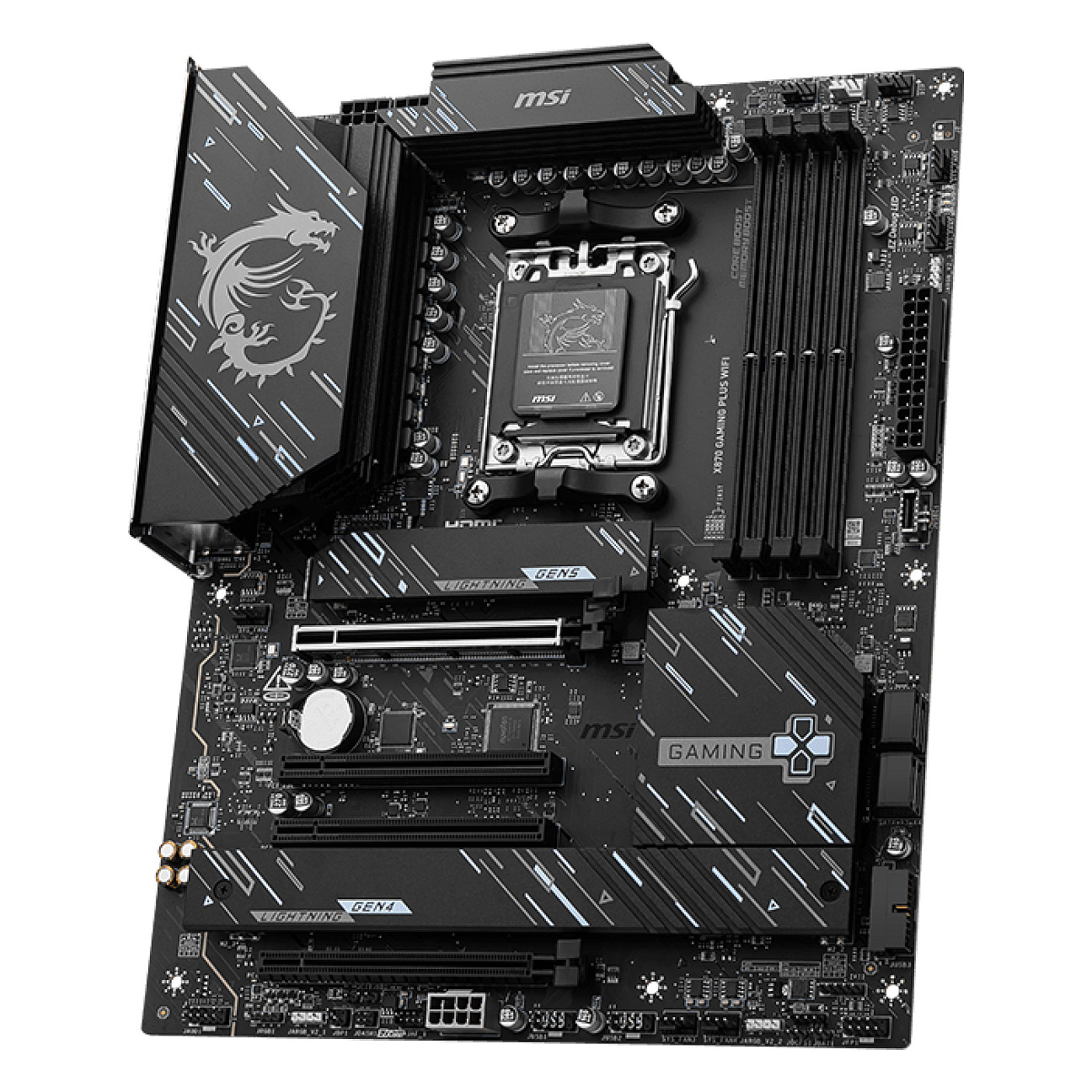 Pllakë Amë MSI X870 GAMING PLUS WIFI / AMD AM5 / X870 / DDR5 / ATX / Wi-Fi 7 / 5GbE LAN - 3