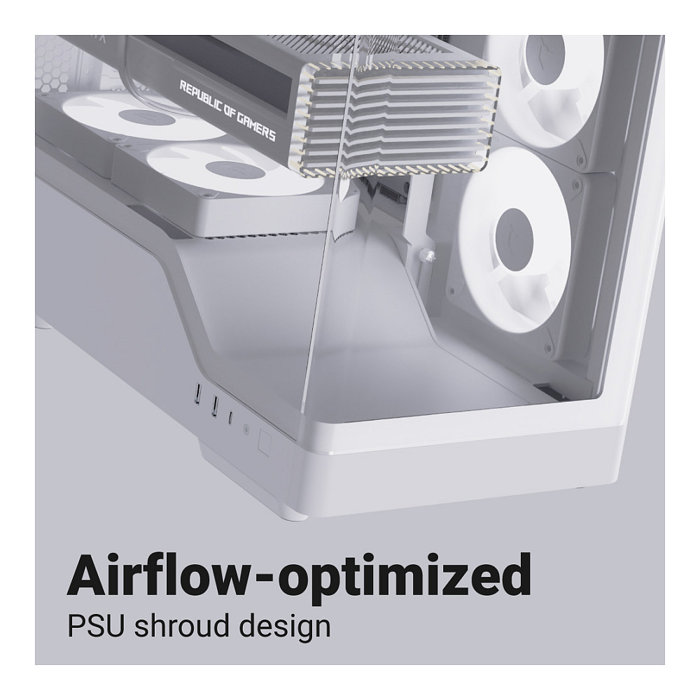Kasë PC Aerocool P500A / Midi Tower / ATX / 3x 120mm + 1x 120mm Fan / Tempered Glass - Bardhë - 15