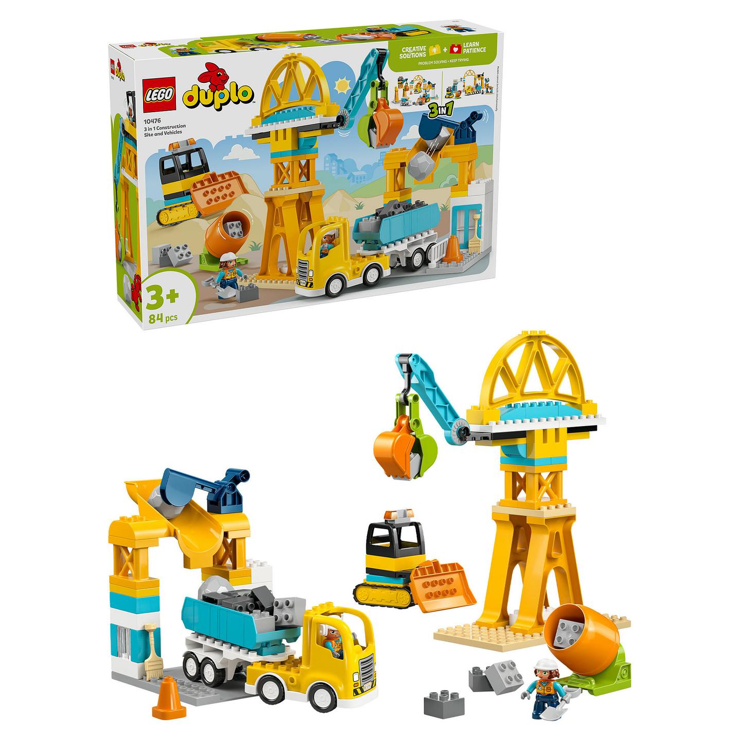 LEGO DUPLO 3 in 1 Construction Site and Vehicles 10476 - 13