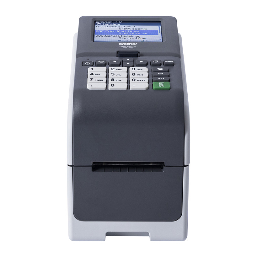 Printer Etiketash Brother TD-2350DSA203 / Direct Termal / 203 × 203 DPI / 152 mm/s / Wi-Fi, Bluetooth, Ethernet & USB – Zezë/Hiri - 3