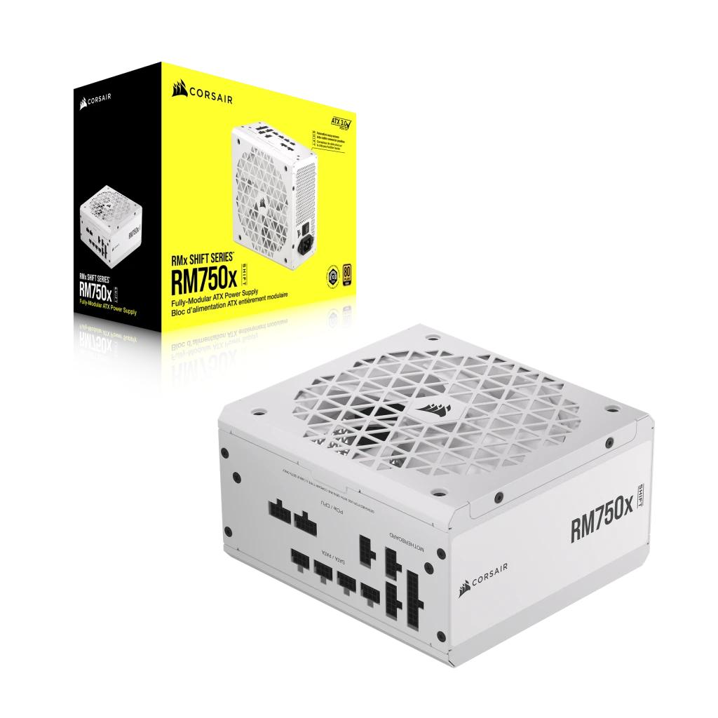 Furnizues Energjie Corsair RM750x Shift / CP-9020273-EU / 750W / ATX / 80 PLUS Gold / Fully-Modular - Bardhë - 2