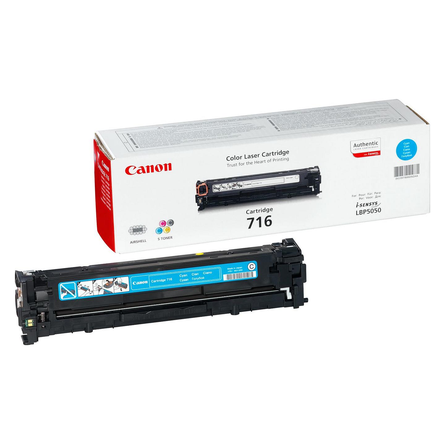 Toner Canon 716C, 1,500 faqe - Blu