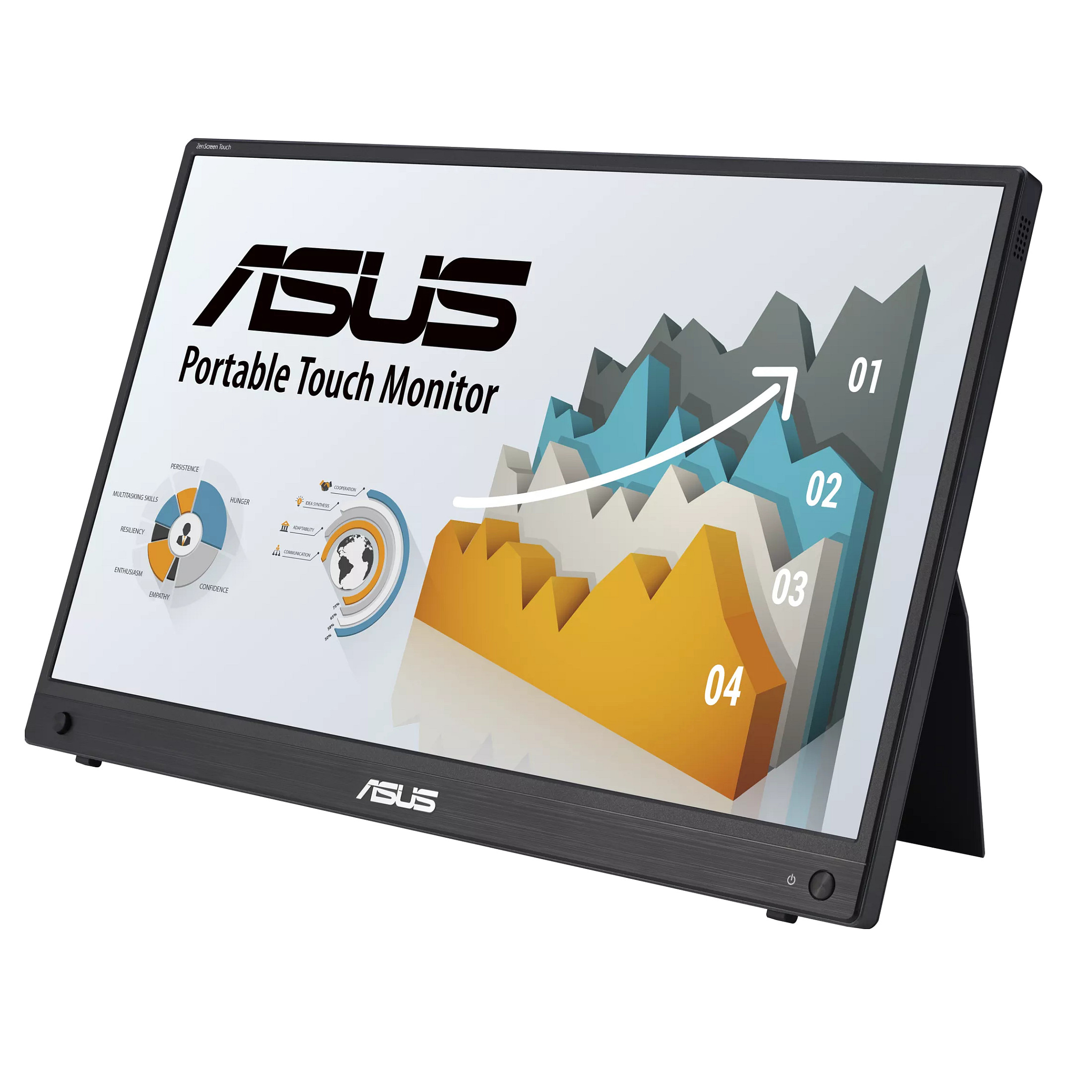 Monitor Portativ ASUS ZenScreen MB16AMTR / 15.6" / Full HD IPS LCD / 60Hz / 5ms / USB-C - Gri - 4