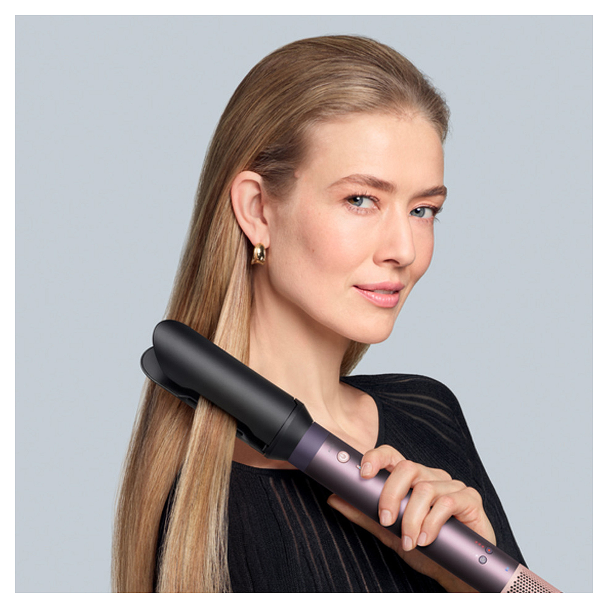 Stiluese për flokë Dyson Airwrap Co-anda2x Straight + Wavy / 6-in-1 / Hyperdymium 2 / Bluetooth / MyDyson – Vjollcë/Zezë - 8