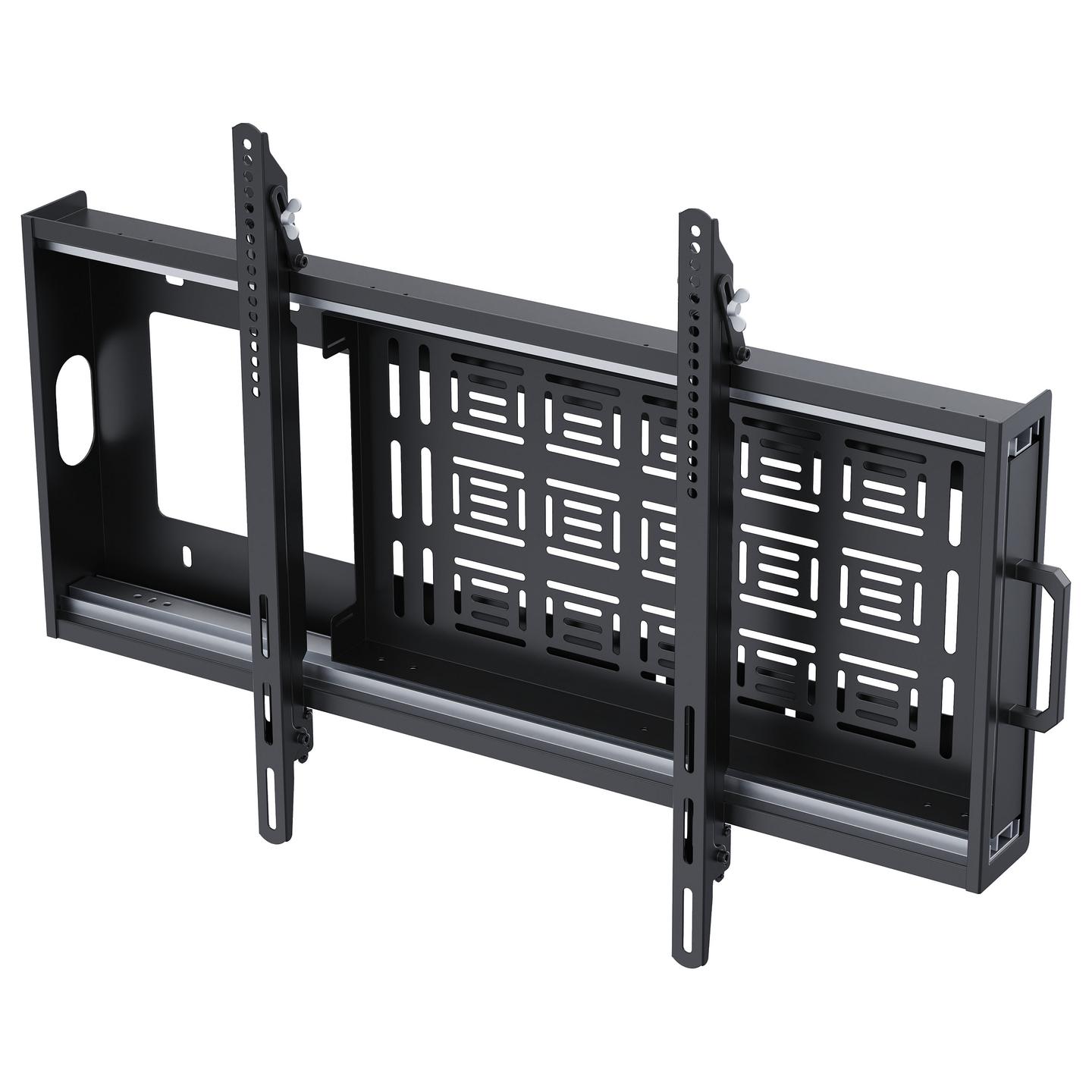 Mbajtëse për TV Vision VFM-W8X6S / 47–90" / deri 90kg / VESA 300x300–800x600 / Tilt / Slide-Out Storage - Zezë - 2