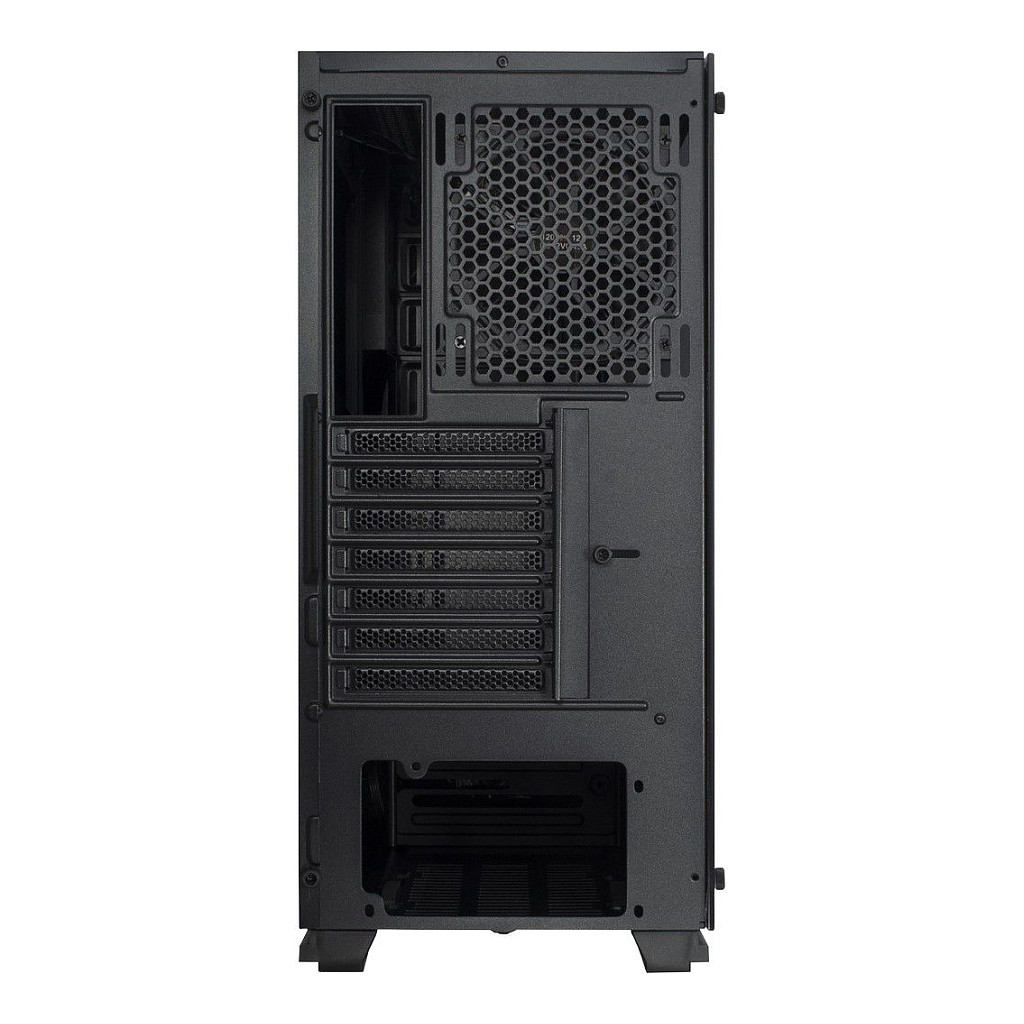 Kasë PC Inter-Tech S-3906 Renegade / Midi Tower / ATX / 1x 120mm RGB Fan / Tempered Glass - Zezë - 4
