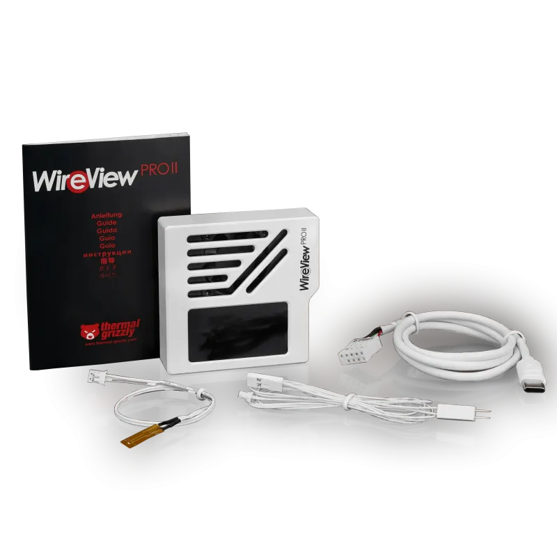 Aksesor për Kartelë Grafike Thermal Grizzly WireView Pro II GPU 12V-2x6 Normal / Ekran TFT-IPS / Monitorim Konsumi (Per-Pin) – Bardhë - 5