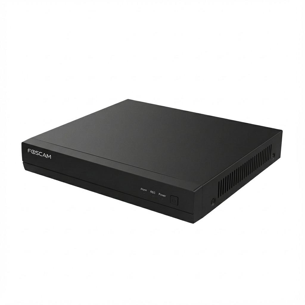 NVR Foscam FNA216HE, 16 Kanale, 4K 8MP, 16-Port PoE+, 2 × 16 TB, HDMI, VGA - Zezë
