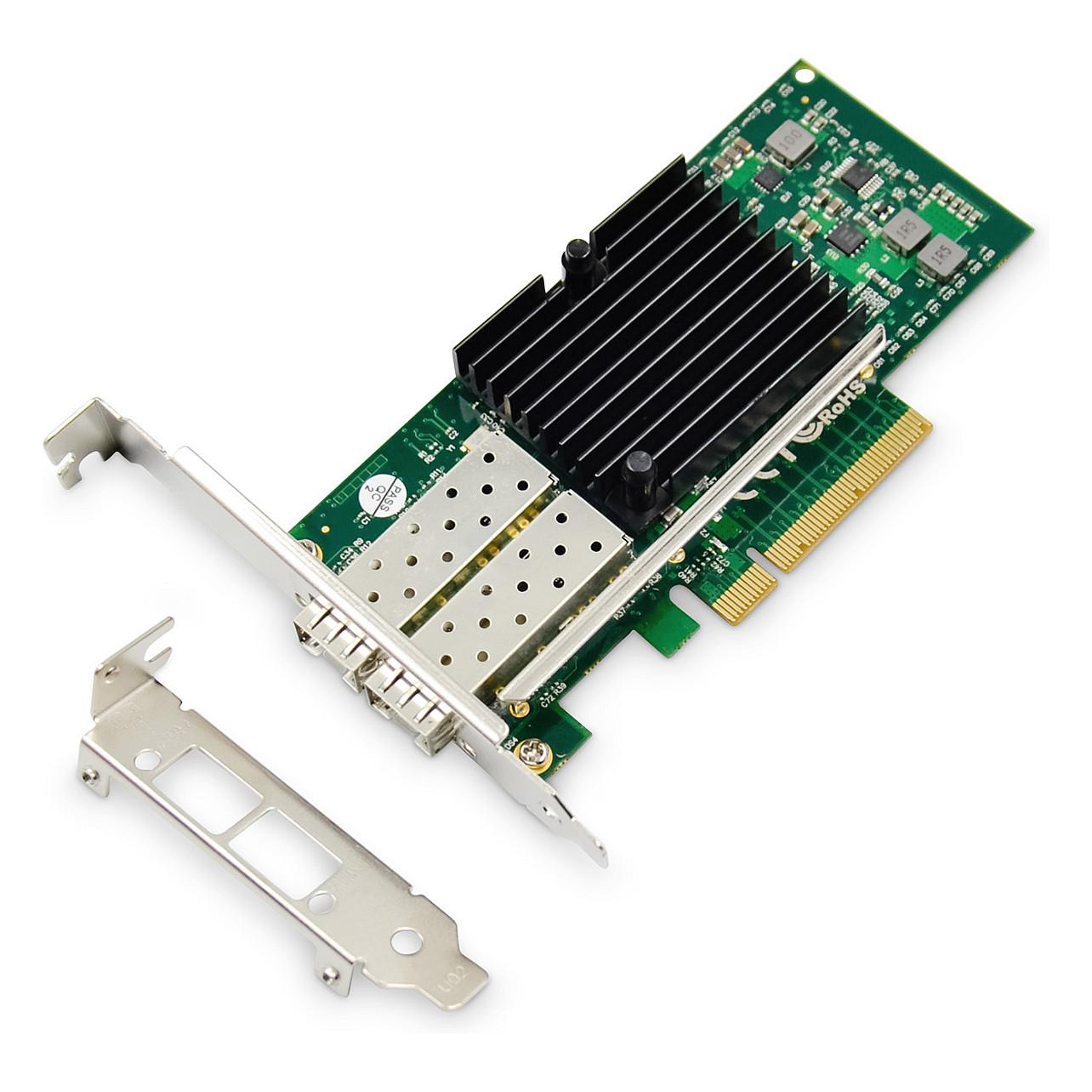Karta të Rrjetit DIGITUS DN-10162, PCI Express x8, 2x 10 Gigabit SFP+, 1/10Gbps, Intel JL82599ES, Low Profile - 4