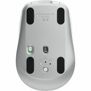 Maus pa Kabllo Logitech MX Anywhere 3S for Mac / Bluetooth / 8000 DPI / 6 Butona / USB-C – Bardhë - 3