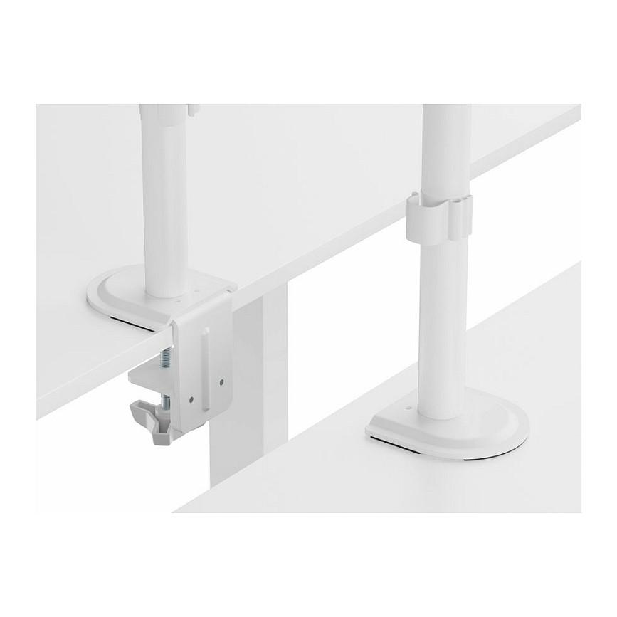 Mbajtëse për Monitor Equip 650166 / 1 Monitor / 17"-32" / 9kg / Full Motion / Clamp-Grommet / Tilt ±45° - Bardhë - 5