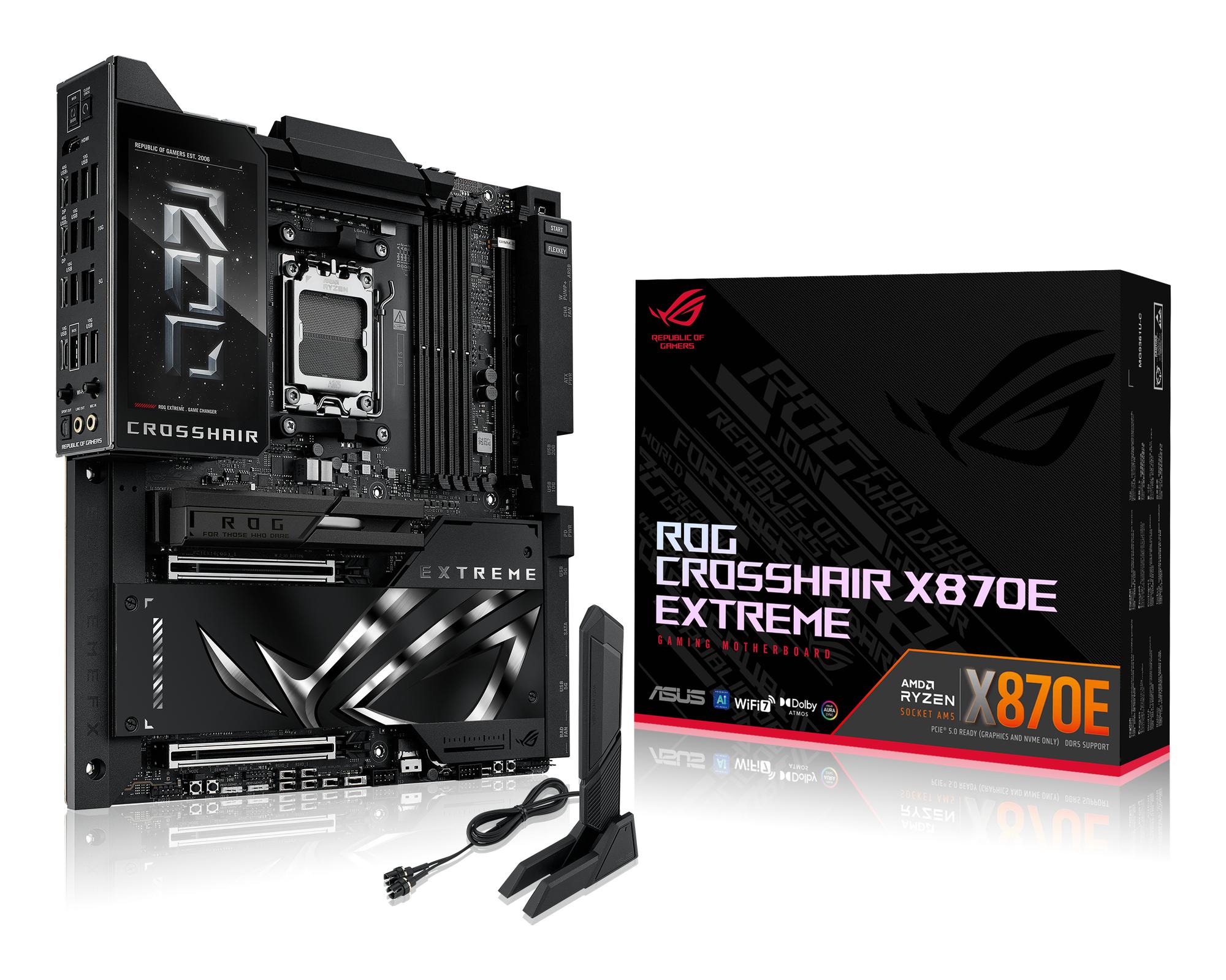 ASUS ROG CROSSHAIR X870E EXTREME – AMD X870E, AM5, DDR5, Wi-Fi 7, 10GbE, E-ATX - 4