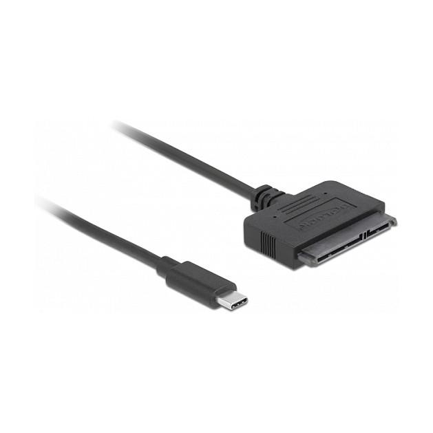 Konvertues DeLOCK 63803, USB-C në SATA 22-pin, USB 3.2 Gen 2, 10 Gbit/s, për HDD dhe SSD 2.5", 50 cm - 3