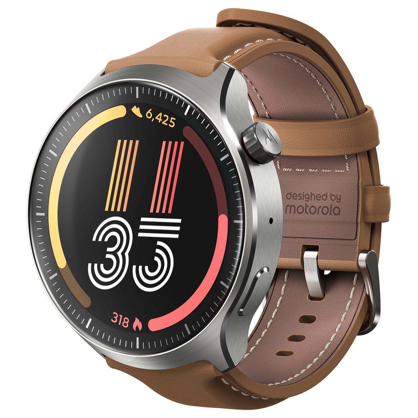 Orë e Mençur Motorola moto watch ultra, 1.5", pOLED, 32GB, Snapdragon W5+ Gen 1, LTE, Wi-Fi, GPS - Argjend/Gjelbër - 7