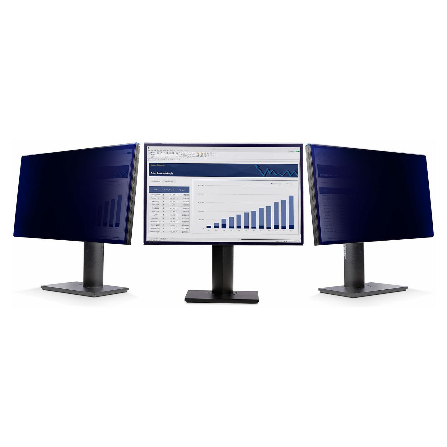Filtër Privatësie StarTech.com 2461A-PRIVACY-SCREEN, 24", 16:10, 2-Drejtimësh, ±30°, Akrilik, Montim Sipër Monitorit - Zezë - 2