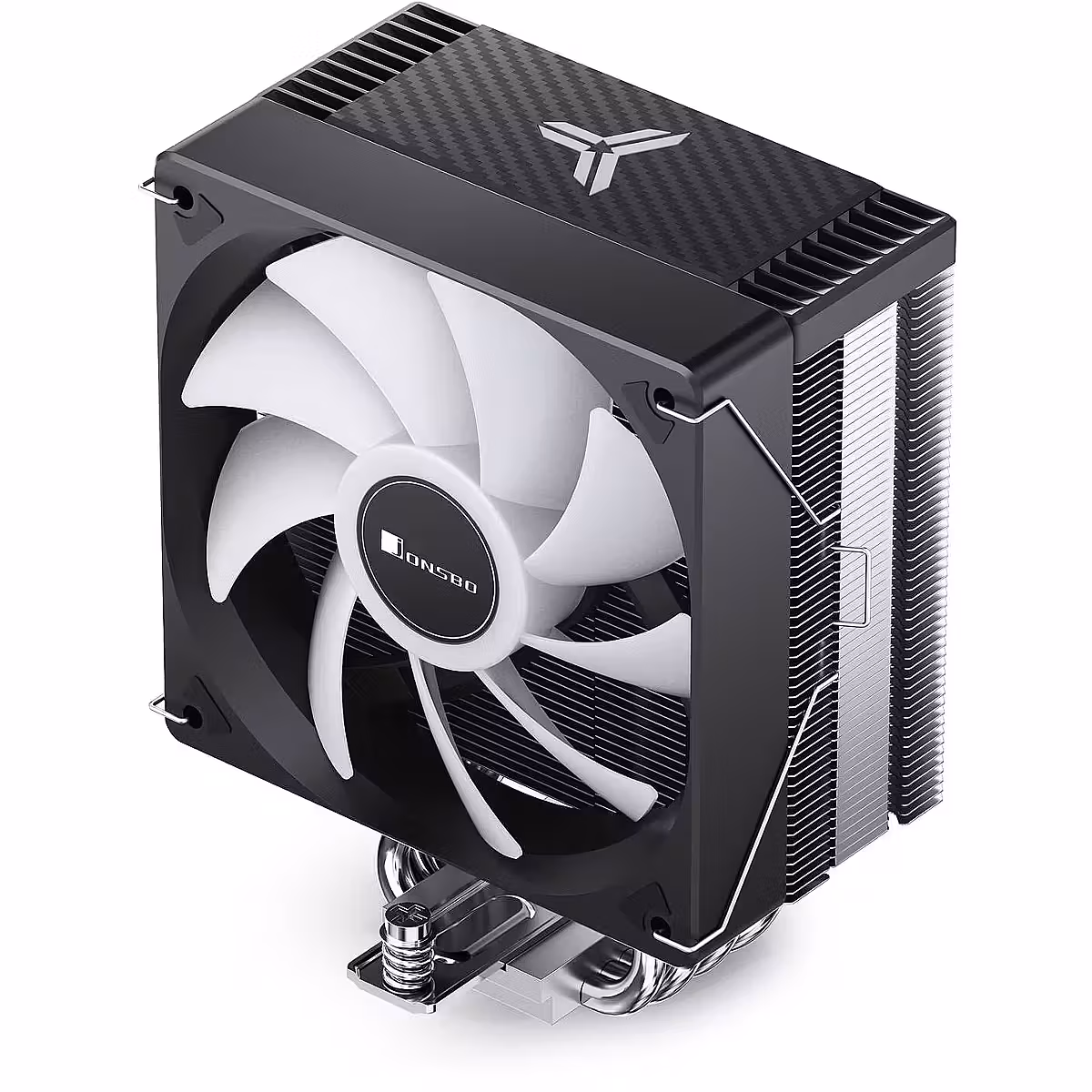 Ftohës për Procesor Jonsbo CR-1000MAX V2 / 230W TDP / 6×6mm Heatpipe / 120mm PWM Fan / LGA115x/1200/1700/1851 / AM4/AM5 – Zezë - 2