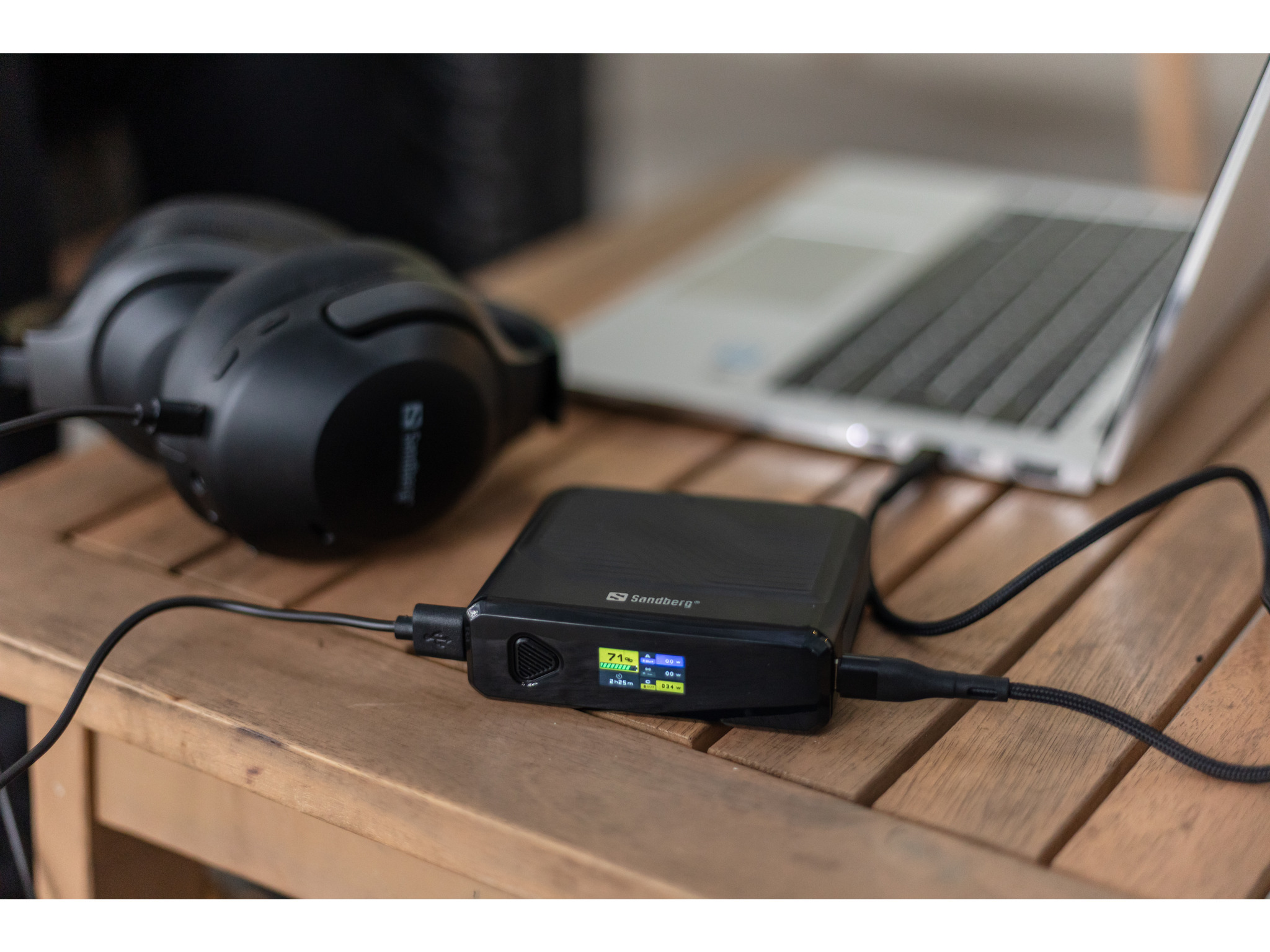 Powerbank Sandberg Travel 20000 PD100W / 20000mAh / 100W / Type-C + Wireless – Zezë - 4