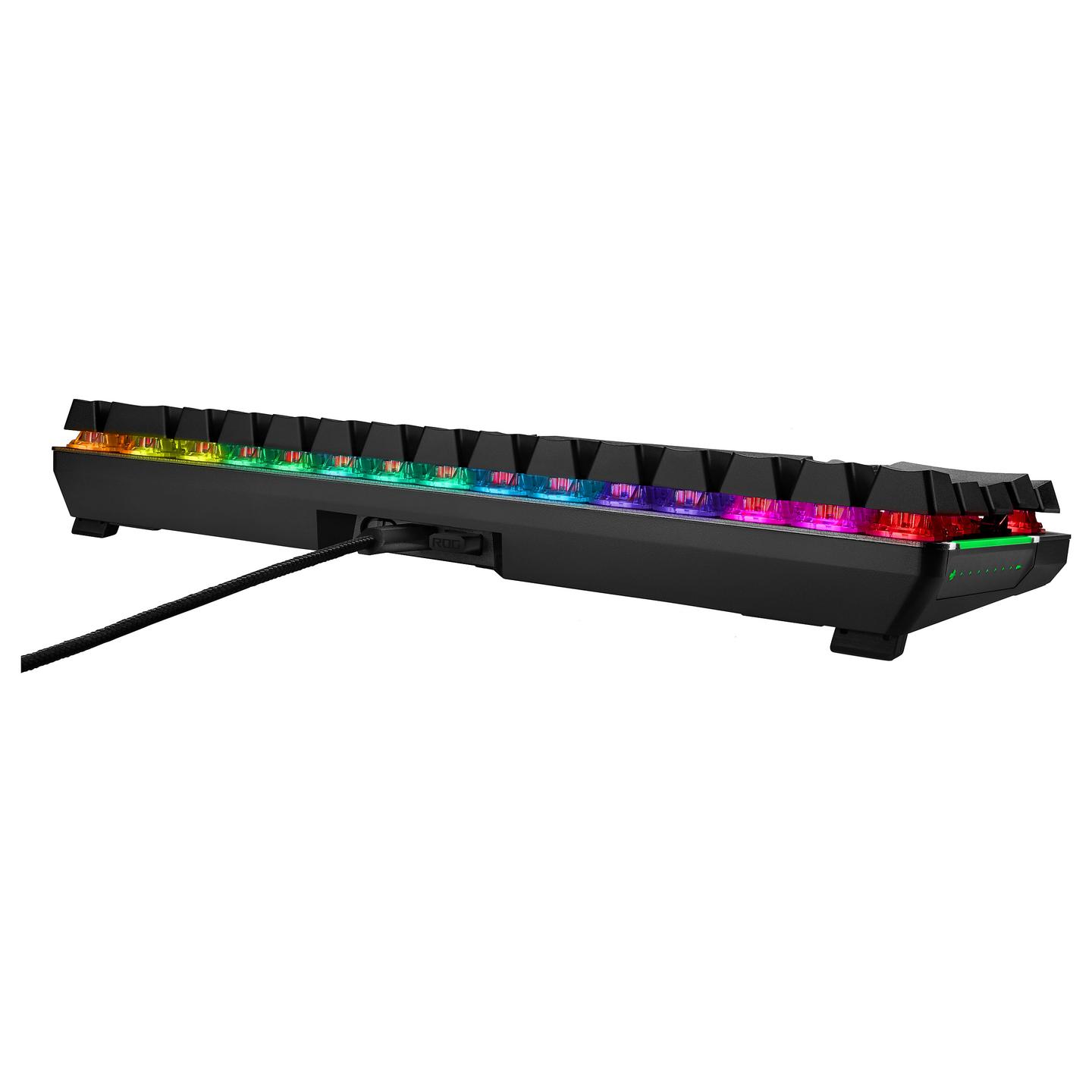 Tastierë Gaming ASUS ROG Falchion / Wired / 65% / Cherry MX RGB Red / USB + RF Wireless 2.4 GHz / AZERTY FR / RGB - Zezë - 6
