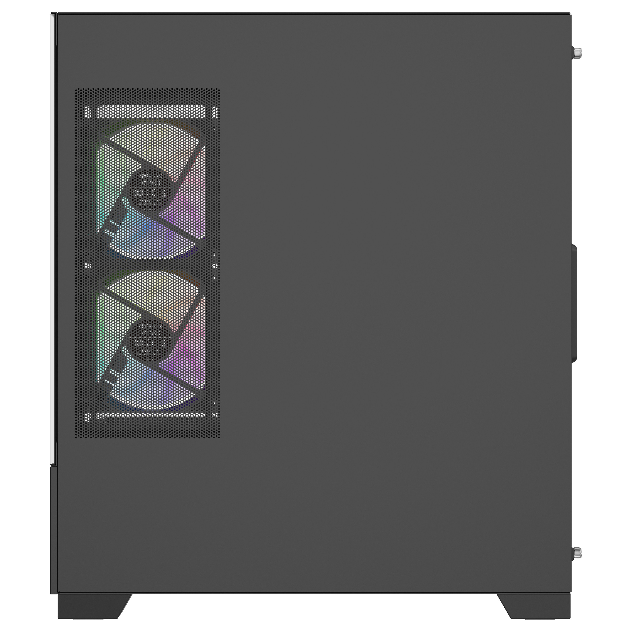 Kasë PC Xilence Beam / Midi Tower / ATX / 2x 120mm + 1x 120mm ARGB Fan / Tempered Glass - Zezë - 11