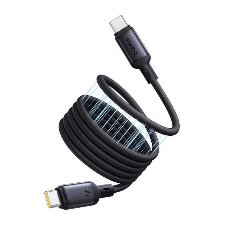 Kabllo USB Baseus PicoGo, USB-C, USB-C, 1m, 240W, Magnetike, 480Mbps - Zezë - 2
