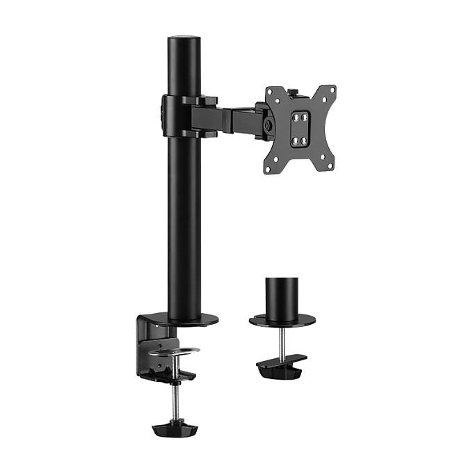 Mbajtëse për Monitor LogiLink BP0043 / 1 Monitor / 17–32" / deri 8kg / VESA 75x75 & 100x100 / Rotacion 360° - Zezë