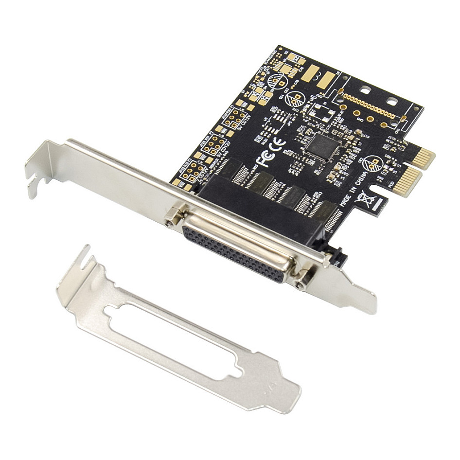 Kartelë Zgjerimi Conceptronic EMRICK12B / PCIe te 4x RS-232 Serial / PCIe 2.0 / Me Kabllo Breakout DB9 - Zezë - 2