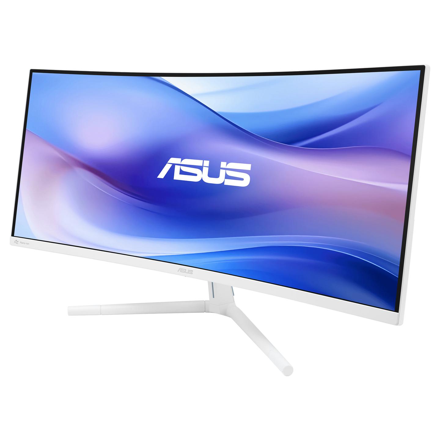 Monitor ASUS VU34WCIP-W / 34" / UWQHD VA / 100 Hz / 1 ms / HDMI + DisplayPort + USB-C / Curved - Bardhë - 5