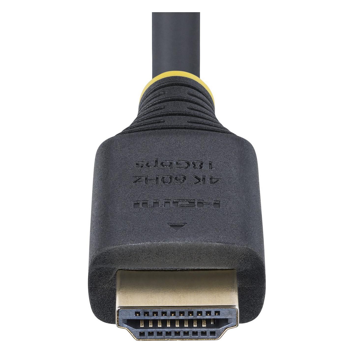 Kabllo HDMI StarTech.com HDMI2CABLE-4K60-150C / HDMI në HDMI / 1.5m / HDMI 2.0 / 4K 60Hz / 1440p 144Hz - Zezë - 4